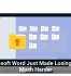 Microsoft Word Just Made Losing Files Much Harder